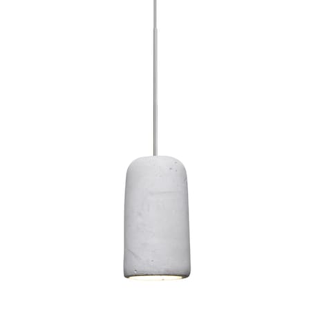 Besa Lighting Glide Cord Pendant, Natural, Satin Nickel, 1x3W LED 1XT-GLIDENA-LED-SN